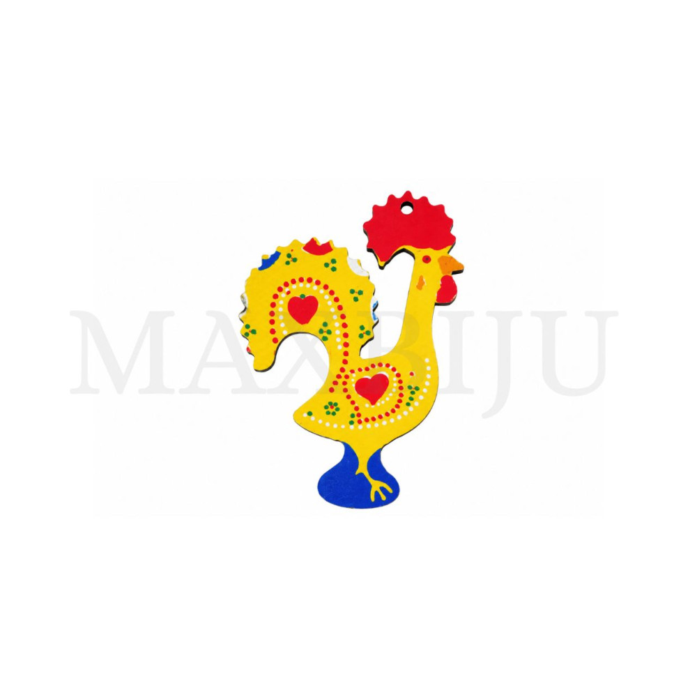 Wooden Pieces - Barcelos Rooster 31x44mm.
