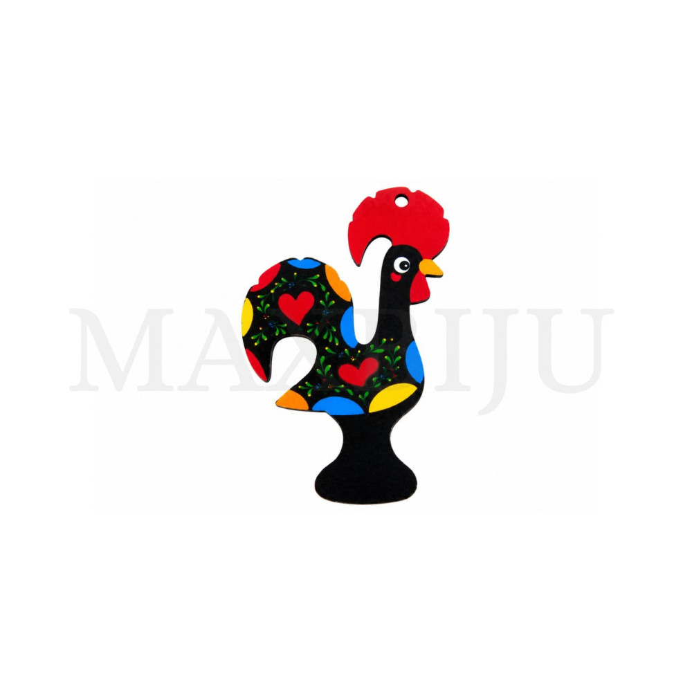 Wooden Pieces - Barcelos Rooster 27x45mm.