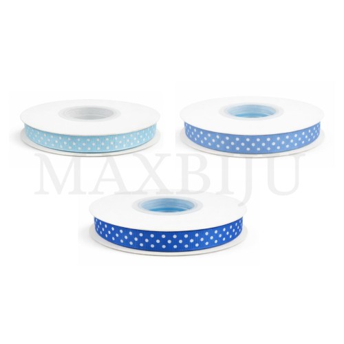 Gorgorão Ribbon Roll with Polka Dots - 10MM