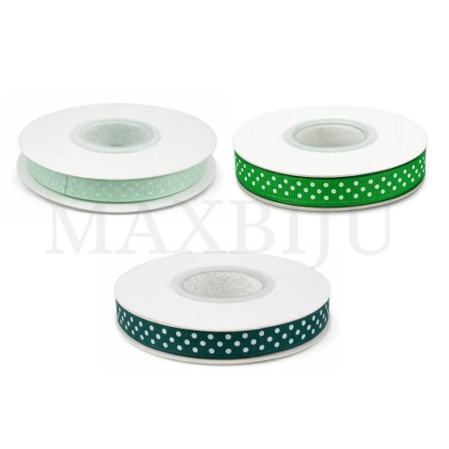 Gorgorão Ribbon Roll with Polka Dots - 10MM