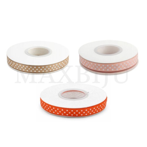 Gorgorão Ribbon Roll with Polka Dots - 10MM