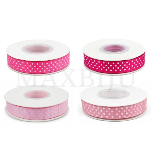 Gorgorão Ribbon Roll with Polka Dots - 15MM