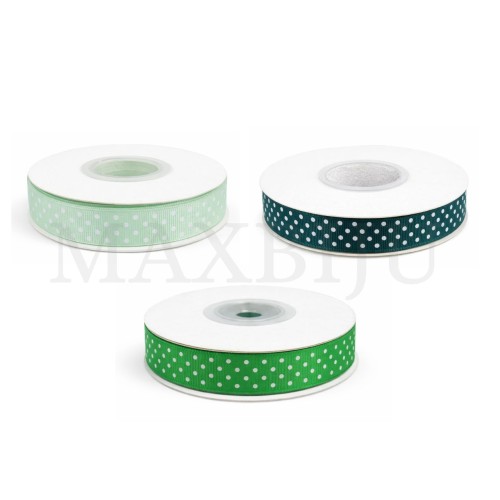 Gorgorão Ribbon Roll with Polka Dots - 15MM