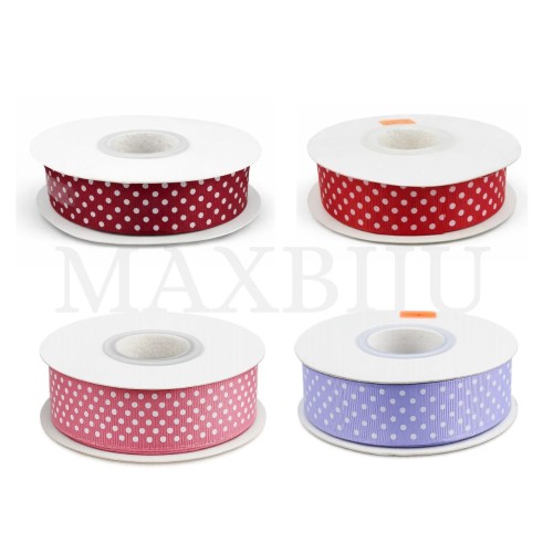 Gorgorão Ribbon Roll with Polka Dots - 25MM