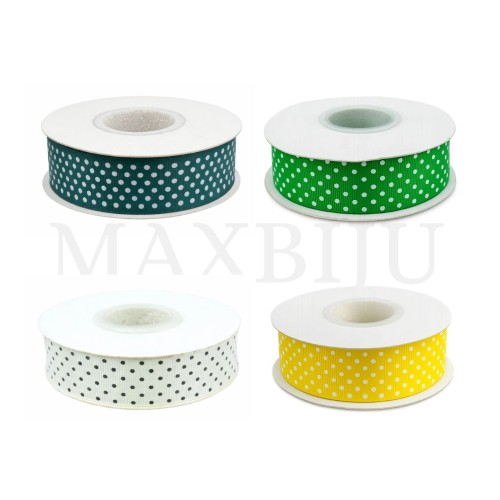 Gorgorão Ribbon Roll with Polka Dots - 25MM