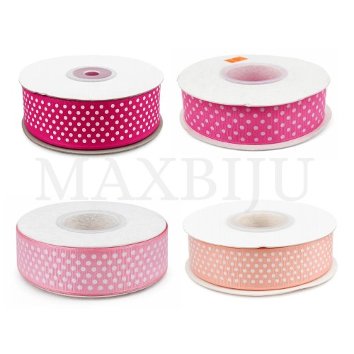Gorgorão Ribbon Roll with Polka Dots - 25MM