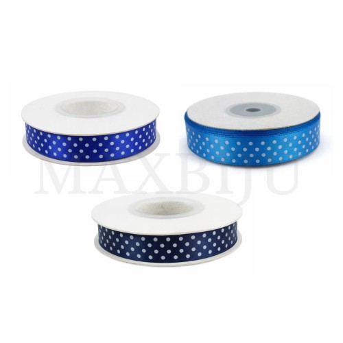 Satin Ribbon Roll with Polka Dots - 1.5CM