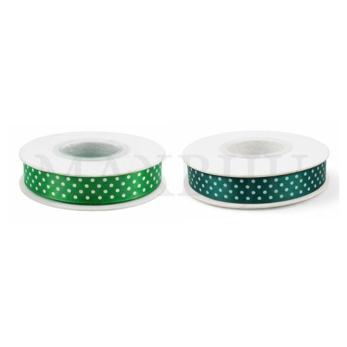 Satin Ribbon Roll with Polka Dots - 1.5CM