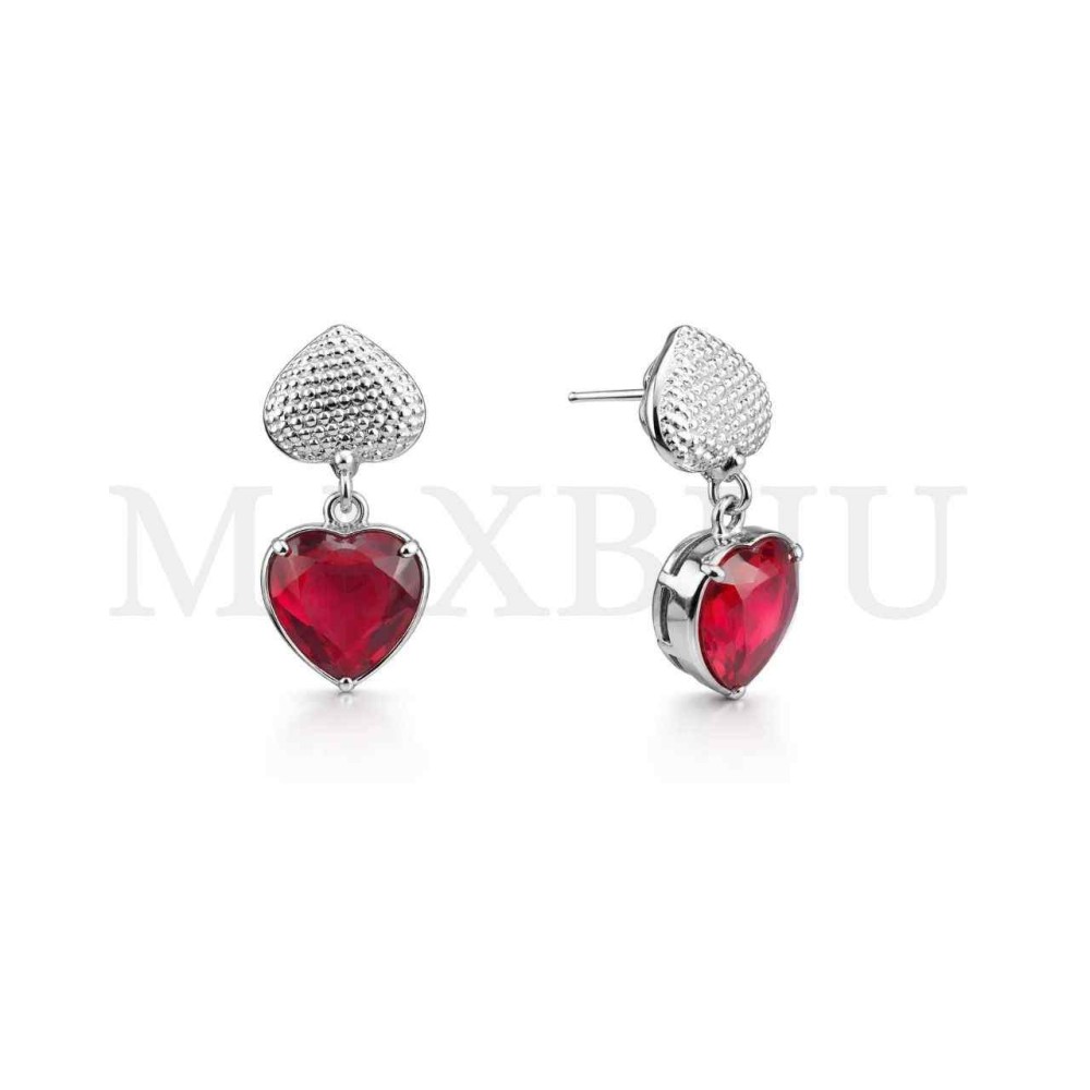 Steel Heart Earrings - 14x30m