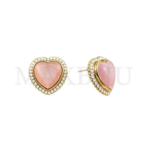 Heart Metal Earrings - 15x15mm