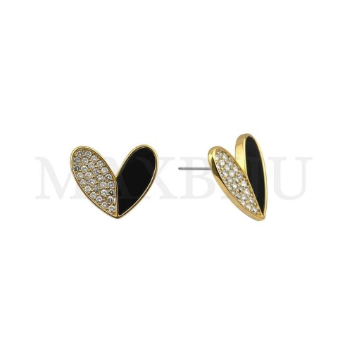 Heart Metal Earrings - 21x18mm