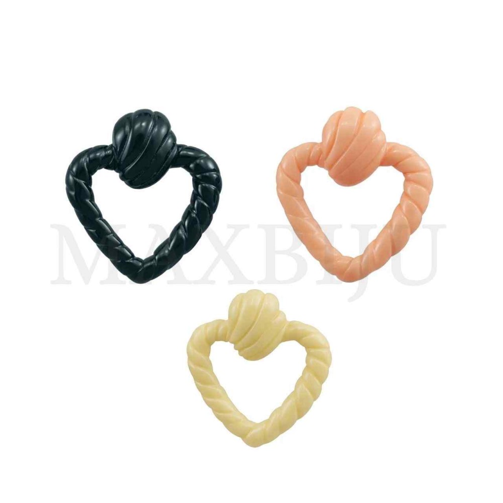 Heart Resin Earrings - 34x38mm