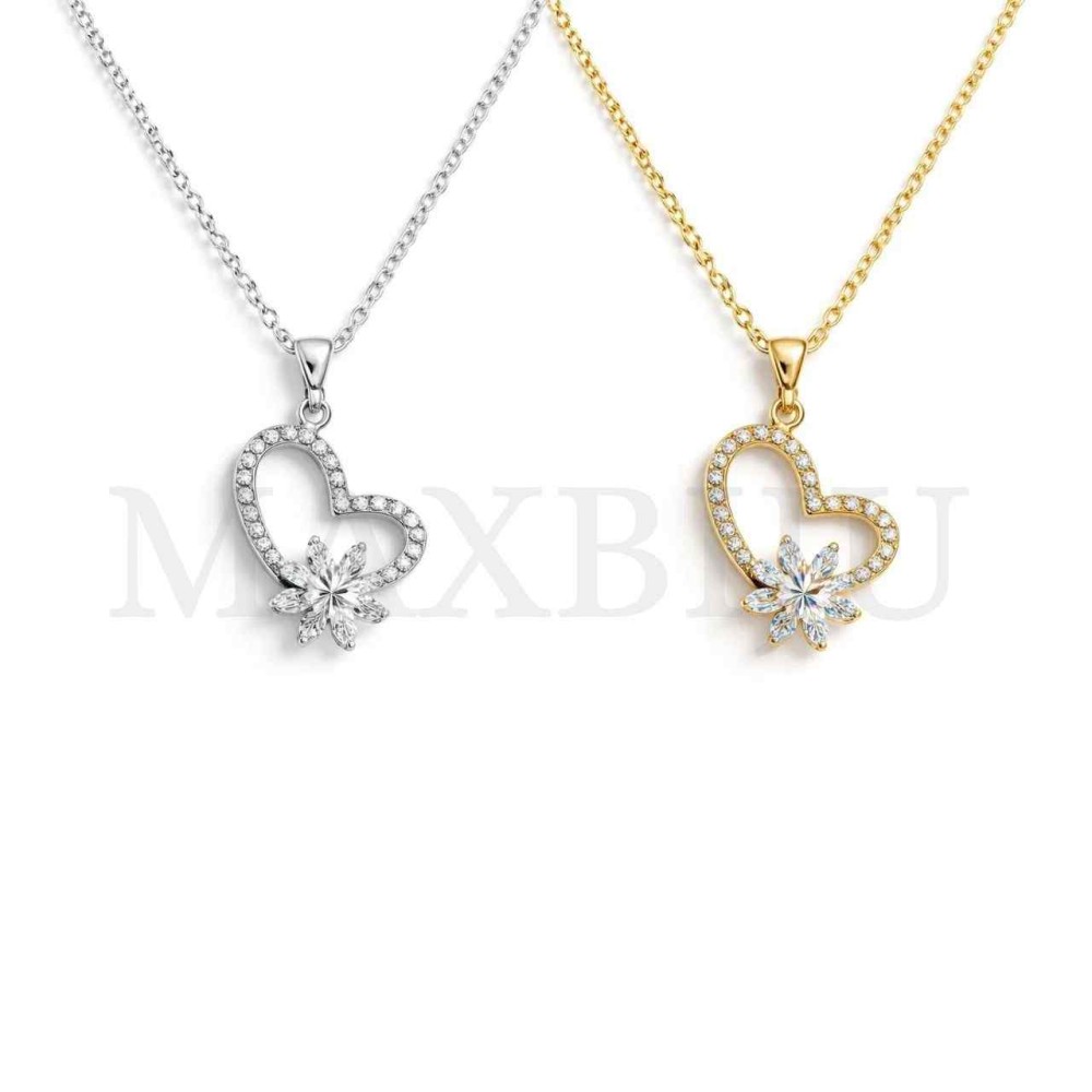 Rodium Necklace - 45 cm