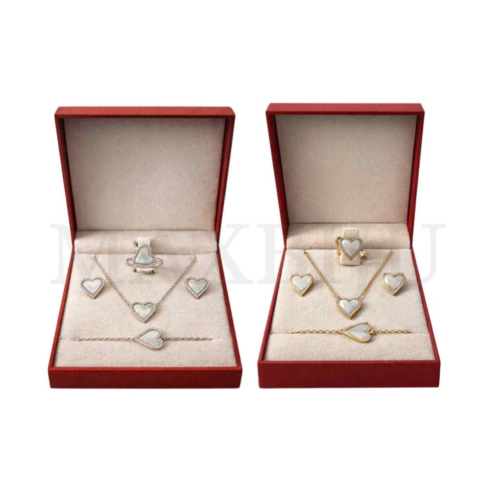 Stainless Steel Valentine's Day Set 7,5x9,5cm (Adjustable Ring)
