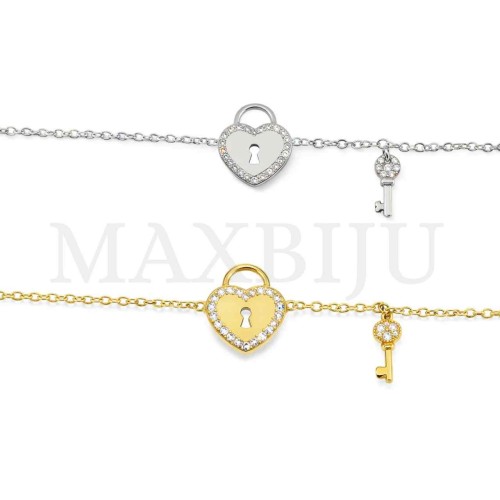 Stainless Steel Valentine's Day Set 7,5x9,5cm (Adjustable Ring)