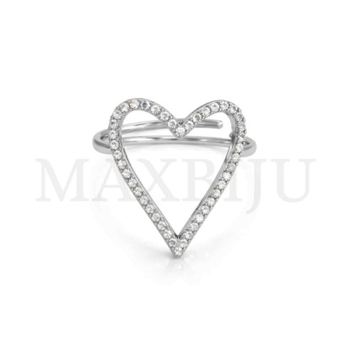 Stainless Steel Valentine's Day Set 7,5x9,5cm (Adjustable Ring)