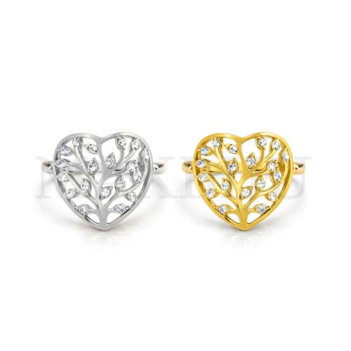 Stainless Steel Valentine's Day Set 7,5x9,5cm (Adjustable Ring)