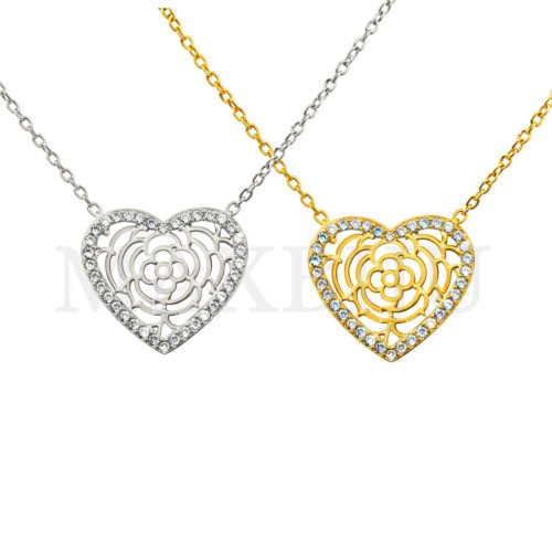 Stainless Steel Valentine's Day Set 7,5x9,5cm (Adjustable Ring)