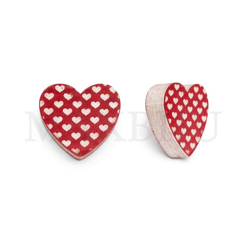 Wood Heart Valentine's Day 20x20mm