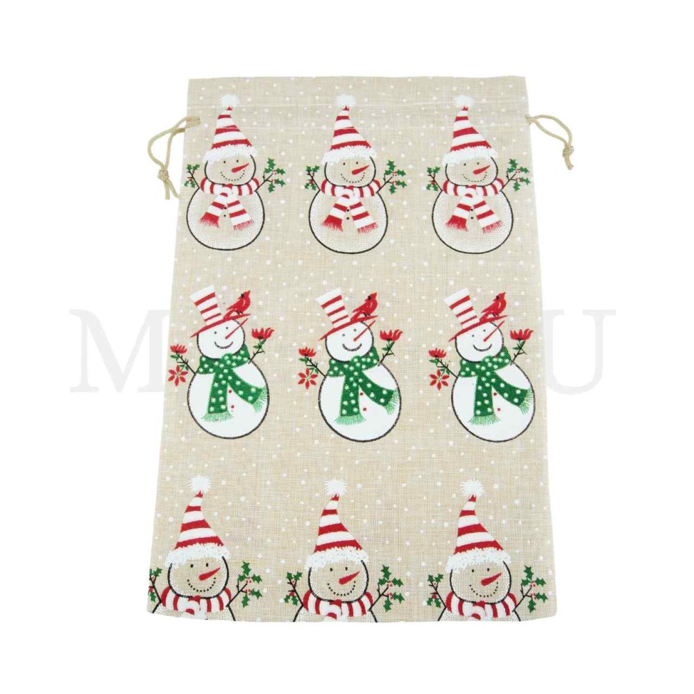 Christmas Burlap Bag 20x30cm