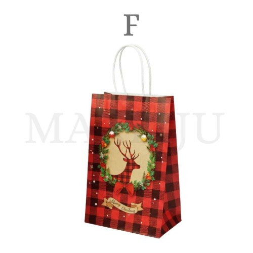 Paper Bag Christmas 21x15x8cm