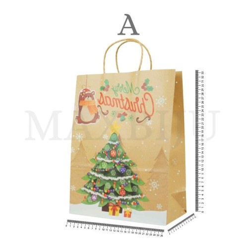 Paper Bag Christmas 33x26x12cm