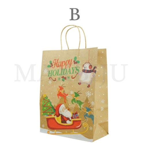 Paper Bag Christmas 33x26x12cm