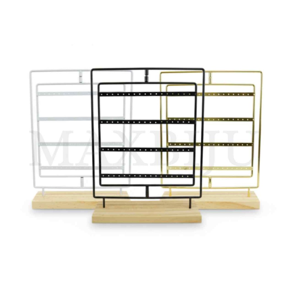 Wood and Metal Rotary Earring Exhibitor 25x33cm