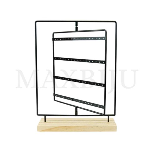 Wood and Metal Rotary Earring Exhibitor 25x33cm