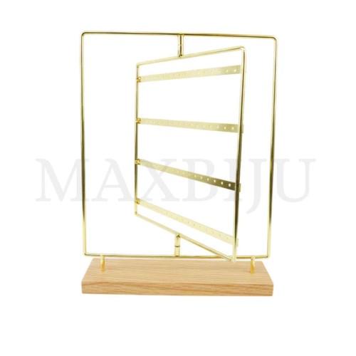 Wood and Metal Rotary Earring Exhibitor 25x33cm