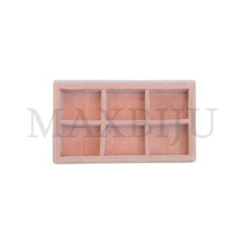  Jewelry Tray 21x12cm with 6 Grids