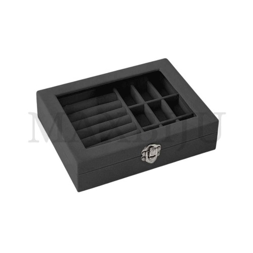  Jewelry Tray with Clear Lid 20.5x15cm