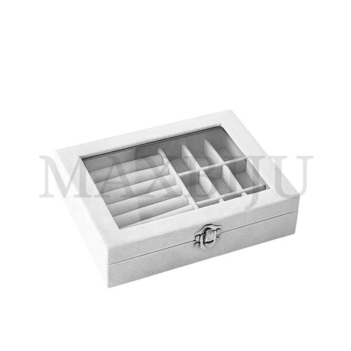  Jewelry Tray with Clear Lid 20.5x15cm