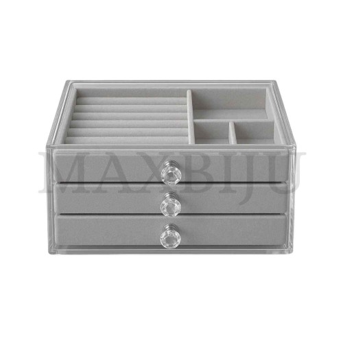 Jewelry Box with 3 Drawers 23.5x13.5cm
