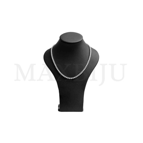 Imitation Leather Necklace Bust - 25cm