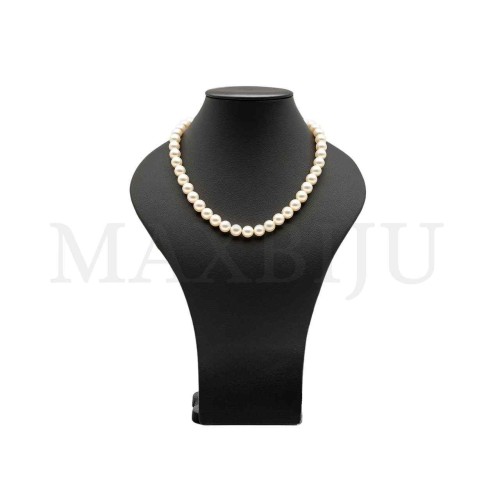 Imitation Leather Necklace Bust - 30cm