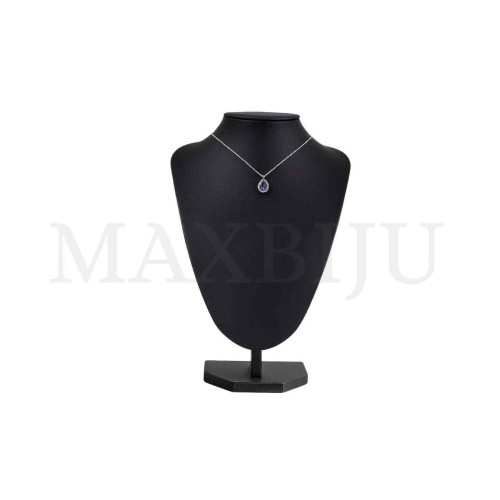 Imitation Leather Necklace Bust- 30cm