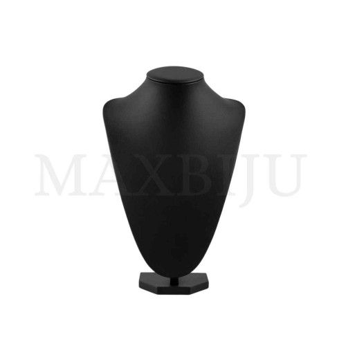 Imitation Leather Necklace Bust- 36cm