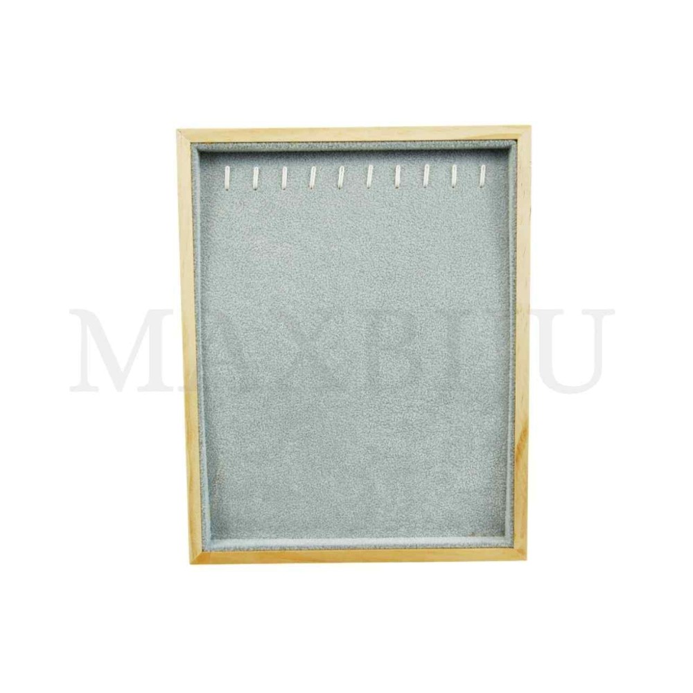 Wood and Veltet Necklace Exhibitor 19x24cm