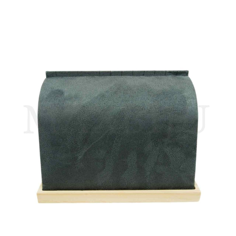 Wood and Veltet Necklace Exhibitor 21x8x16cm