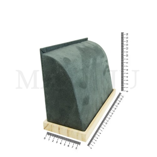 Wood and Veltet Necklace Exhibitor 21x8x16cm