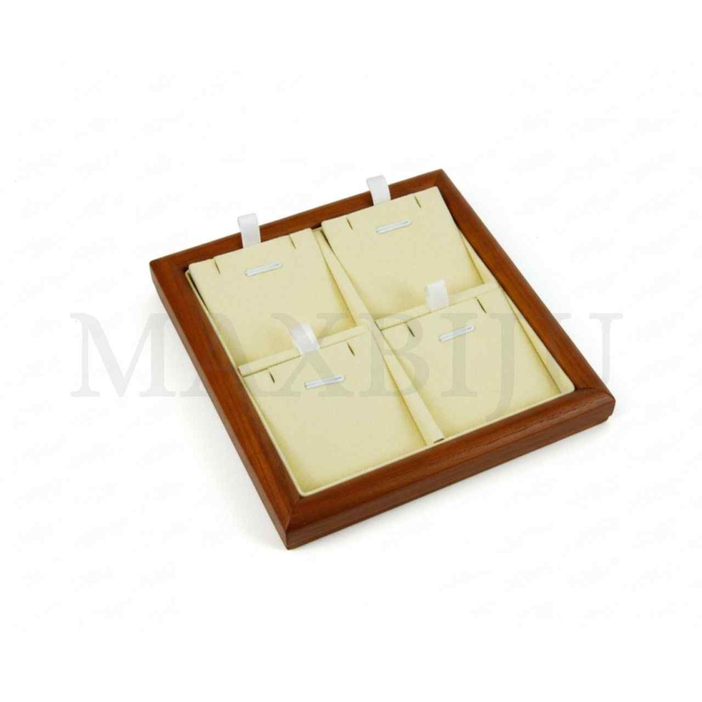 Wood and Veltet Necklace Exhibitor 12cm