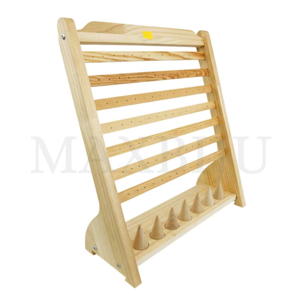 Wood Rings and Earrings Exhibitor 32x11x37cm