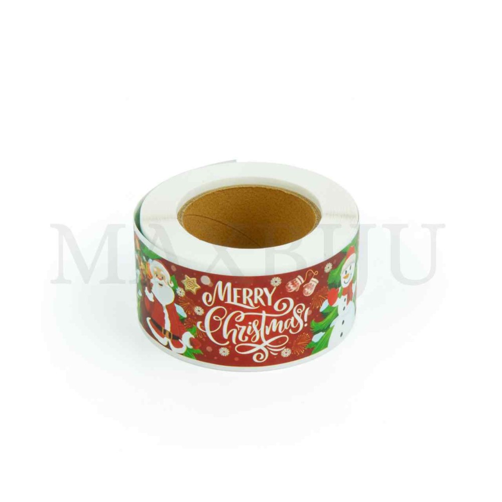 Christmas Sticker Roll 7.5cm X 2.5cm