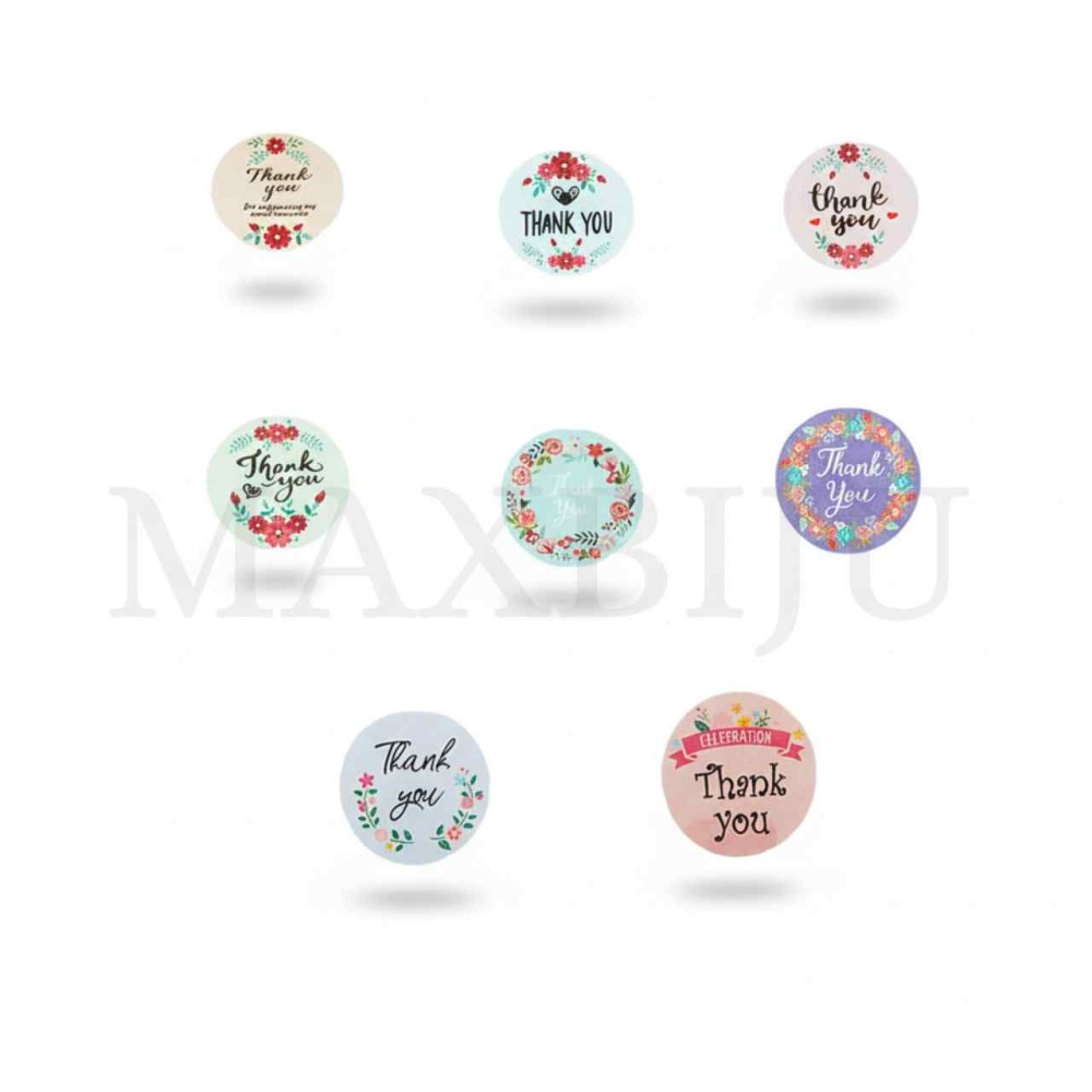 Sticker Roll 2.5cm "Thank you"