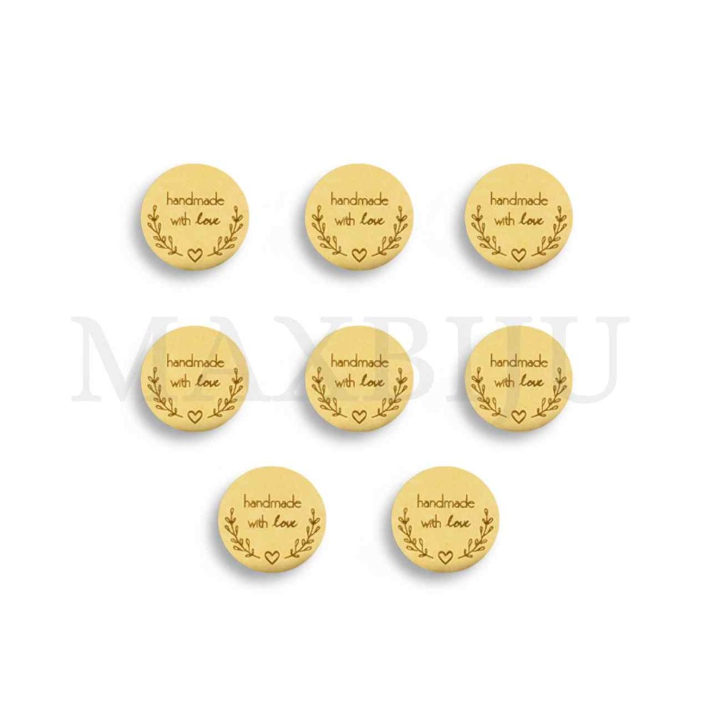 Sticker Roll 2.5cm "Handmade With Love"