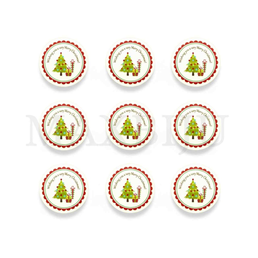 Sticker Poster "Handmade With Love" - 48 Pcs