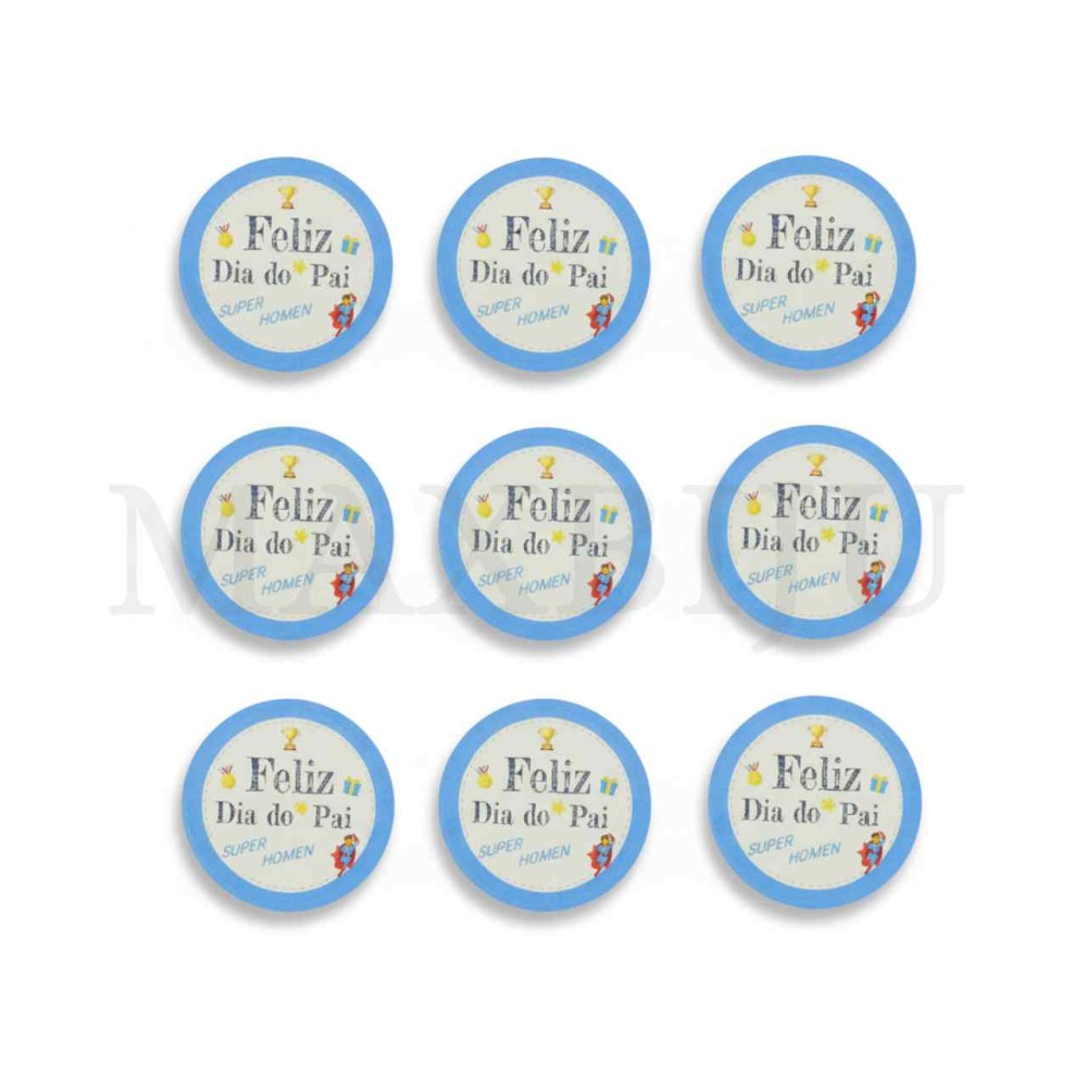 Sticker Poster "Feliz Dia do Pai" - 42 Pcs