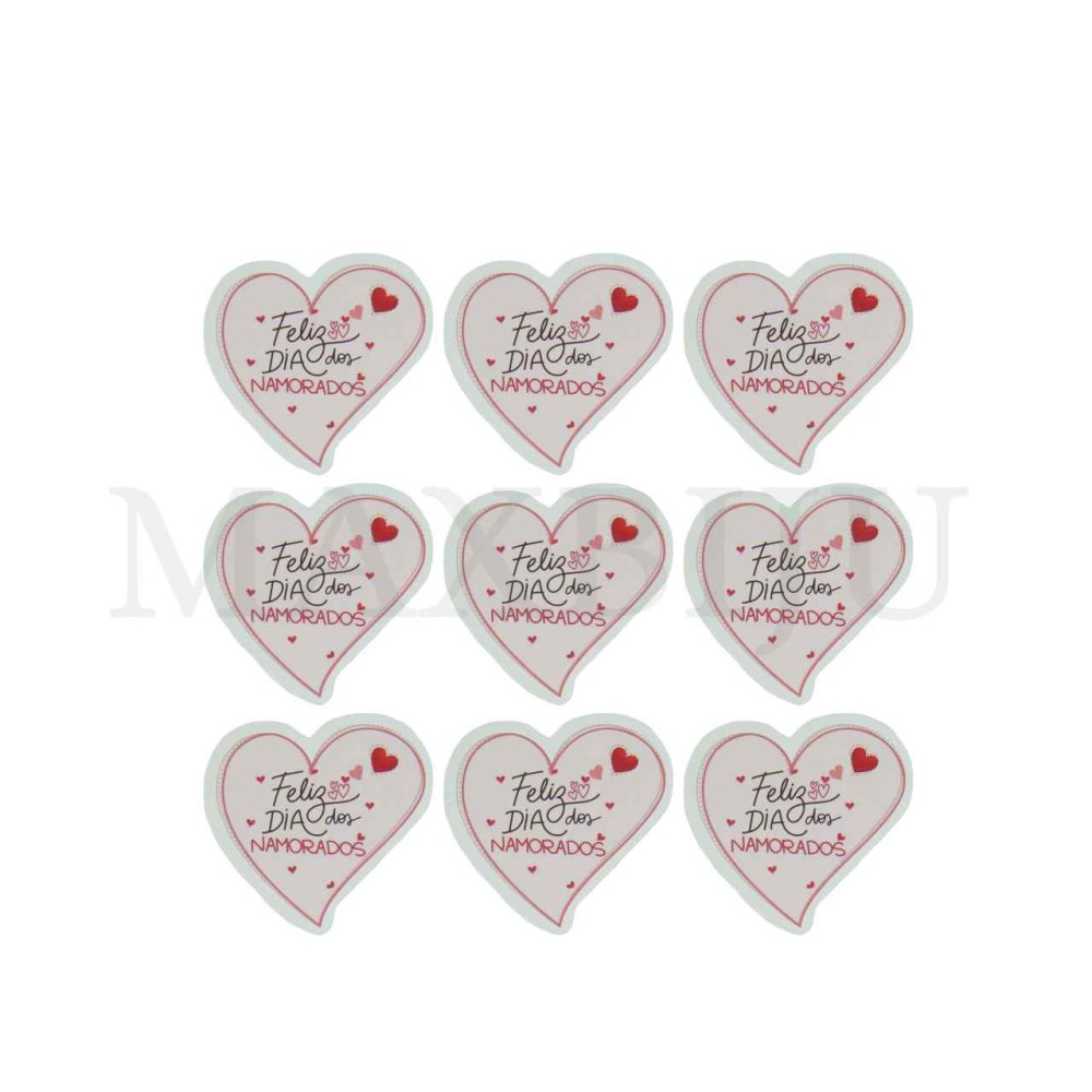 Sticker Poster "Feliz Dia os Namorados" - 42 Pcs