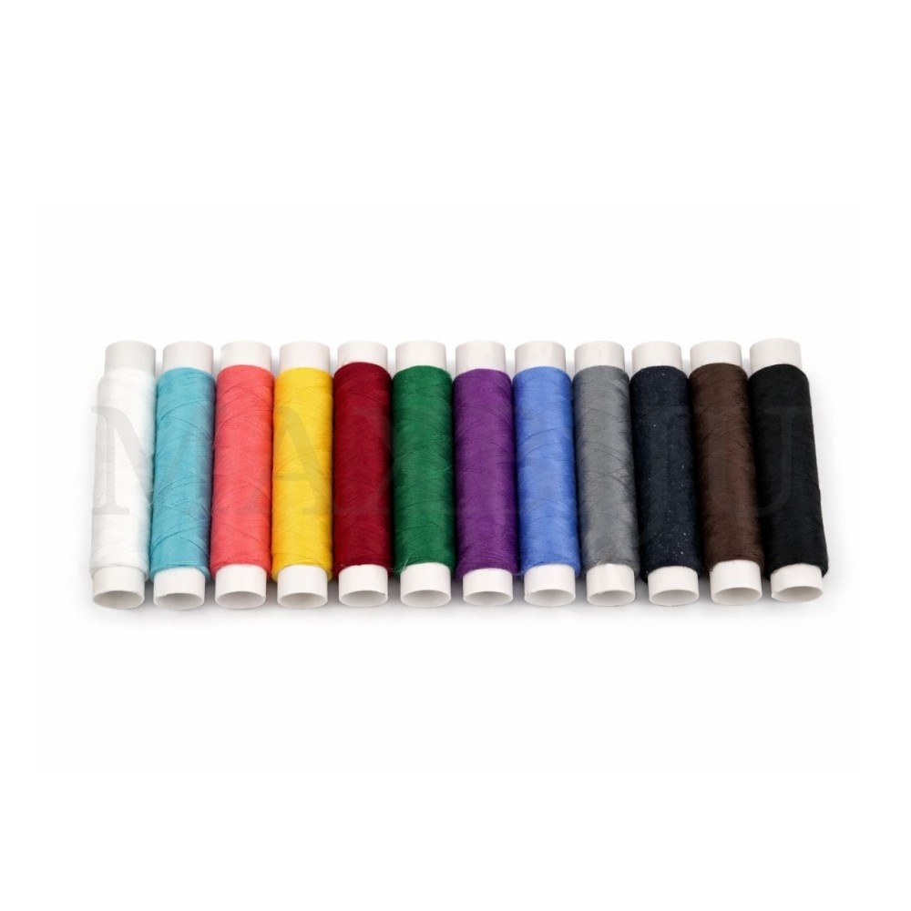Multicoloured Polyester Thread Spool Kit.